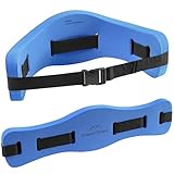 EVEREST FITNESS Schwimmgürtel für Wassersport und Schwimm Training - Schwimm Gürtel bis 100 kg für Erwachsene - Verstellbarer Aquajogging Gurt