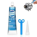 Miioto Oily Glue, Witterungsbeständiger Haftstarker Dichtstoff, Silikon Durchsichtig Wasserfest, Silikon Zum Abdichten, Fenster Hitzebeständiges Silikons Transparent, silikon für Außenbereich,100ml