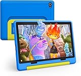 Freeski Kinder Tablet 10.1 Zoll, Tablet für Kinder Android 14 Kleinkind Tablet mit Kindersicherung Kinder APP, 8GB RAM+64GB ROM+1TB Erweiterbar, 5MP+8MP, 5000mAh, Wi-Fi, Bluetooth, Type-C (Blau)