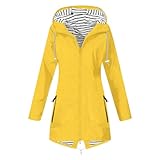 Regenjacke Damen Einfarbig Wasserdichte Softshelljacke - Funktionsjacke Atmungsaktiv Fahrrad Jacke Fahrradjacke Wanderjacke Frühling Outdoorjacke Windbreaker Mit Kapuze Sommerjacke Regenjacken