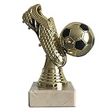 Larius Fußball Goldener Schuh Trophäe Fußballpokal Ehrenpreis Torschützenkönig (Ohne Text)