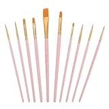 TOKIDNY Teiliges Nylon aquarellpinsel Doppelfarbigen Borsten Langlebig Praktisch für DIY wasserfarbenmalerei Feinfedrig Komfortabler Griff für Künstler und Bastler