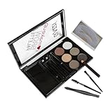 HAPINARY 1 Satz Augenbrauenpuder-Augenbrauenpinsel-Set augenbrauenbürste eyebrow brush Augenbrauen-Make-up-Zubehör Zubehör für Augenbrauenkosmetik Augenbrauen verschönern Make-up-Tools Abs