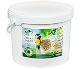 Dehner Natura Premium Meisenknödel mit Netz, ganzjähriges Wildvogelfutter proteinreich / energiereich, hochwertiges Vogelfutter für Wildvögel, im Eimer, 100 Stück je 90 g (9 kg)