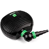 Wagner GREEN SuperECO 8000 Teichpumpe 8.000 Liter pro Stunde 42 Watt, energiesparende Filterpumpe, Bachlaufpumpe, Umwälzpumpe, Gartenteichpumpe für Koiteich