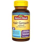 Nature Made Haarwachstums-Softgels mit Lustriva, Biotin, Vitamin C & A, unterstützen gesundes Haar im Alter, 30 Softgels, 30-Tage-Vorrat