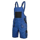 CXS Herren Shorts Arbeitshosen kurzen Latzhose 100% Baumwolle Arbeitsshorts Professionell Gartenshorts Bundhose Strapazierfähige maximale Sicherheit und Komfort Mehreren Werkzeugtaschen Gartenhose 64