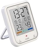 infactory Badezimmeruhr: Digitale Badezimmer- und Duschuhr mit Thermo-/Hygrometer, IP65 (Uhr Bad, Uhr Badezimmer, wasserdicht)