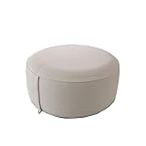 ED ENJOY HOME Sitzsack für den Außenbereich, rund, aufblasbar, Beige, Natur, 55 x 55 cm, mit Bezug, Kollektion Jardin Costa