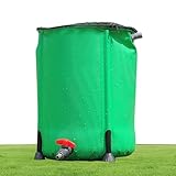 Regentonne, Regenwasser-Sammeltonne - Zusammenklappbare Regenwassersammlung | PVC-Regenwasser-Sammelfass mit Zapfen- Wasserspeicherbehälter und oberem Netz