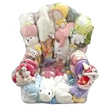 Sitzsack Plüschtier Aufbewahrung - Großer Transparenter Sitzsack Stuhl, Aufbewahrungslösung | Platzsparendes Sofa Für Mädchen, Kinderzimmer Deko, Praktischer Organizer Für Wohnheim, Kindergarte