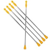 Tofficu 5 Stück Verstellbare Teleskop Sprühstangen aus Edelstahl Langlebige Sprühlanze mit Komfortgriff für Gartensprüher und Luftbefeuchtung