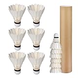 DAYnagh Professionelle Entenfeder-Badminton-Federbälle, High-Speed-Trainingsball, leicht, professionelle Entenfeder-Federbälle, 12 Stück