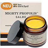 Mighty Propolis Salbe 60g | Wund und Heilsalbe | Zugsalbe & Bienensalbe Hochdosiert | Calendula Wundsalbe & Salbe gegen Juckreiz im intimbereich | Wundheilsalbe, Mundwinkel, Intim Creme I Bee Enriched