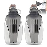 Mineup 2 Stück Trinkflasche Zum Joggen, 250ml Trinkflasche Klein, Wasserflasche Mit Klipp Zum Einhängen, Auslaufsichere Sportflasche, Tragbare Trinkflaschen Für Radfahren Sport Jogging Wandern Fitness