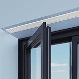 Extra dünne Gardinenstangen-System, doppelte Aluminiumlegierungsschienen, Deckenmontage, Gleitschienen für Zuhause/Wohnmobil/Privatsphäre, elegante nahtlose Vorhangschiene – Premium-Qualität
