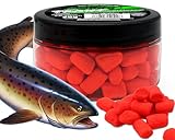 Angel-Berger Magic Baits Marshmallow Forellenköder schwimmend Trout Bait Forellenteig Angelköder Forelle (Garlic - Red)