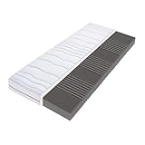 Komfortschaummatratze BeCo DreamFlex, 18 cm Komforthöhe für angenehm weichen Liegekomfort, Größe:90 x 200 cm, Härtegrad:H3 (80 kg - 120 kg)