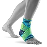 Bauerfeind Sprunggelenkbandage „Ankle Support“ Unisex, 1 Sprunggelenk Bandage für Sport wie Fußball, Fitness oder Laufen, Kein Umknicken durch Knöchelbandage Links, Blau, M