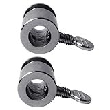 PANGBOER Stabile Eisen-Drehspieß-Gabel-Stopper für Grills sorgen für eine stabile Rotation und verhindern hohe Hitze, Verformung