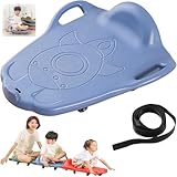 GLHYUOP Kinder Rollbrett Autismus Kinder Drehstuhl,SpleißBarer Sitzboden Sensorischer Spinning-Stuhl Mute Spinner-RäDer Mit RüCkenlehne 220 Lbs TragfäHigkeit, Lustiges Spielzeug FüR Kinder