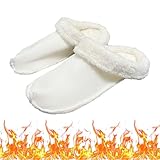 Fuzzy Schuheinlagen, Pelzfutter, Einlegesohlen für Clogs Ersatz, Plüsch-Hausschuhe, Ersatz, Winter, Plüsch, flauschiges Futter, Schnürsenkel, warme Einlegesohlen, kaltes Wetter, Sandalenfutter (Weiß