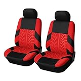 AUJSHDH Auto-Sitzbezug, für VW ID.4 2021-2025 Auto-Schonbezüge Set Vorne für Fahrersitz & Beifahrer, Elastische Säume, Seiten-Airbag-kompatibel,E
