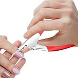 kinrguiyuez Fake Nagel Clippers, Falsch Nagel Clipper - Salon Manicure Zange - Edelstahlschneider für künstliche Acryl -falsche Tipps, Typ u Maniküre -Pediküre -Werkzeug für Frauen Mädchen Salon Home