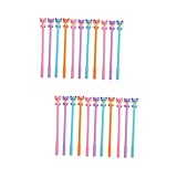 FUNNETOYU 2 Sätze Gel Stift Cartoon-gelstift Cartoon Stift Lustige Stifte Gelroller Süßer Cartoon-stift Süßer Stift Süße Gelstifte Süße Stifte Masse Süßes Stationäres Plastik 11 Stücke * 2