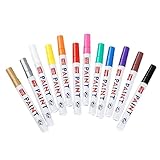 EXCEART 12St DIY Reifenstift mode s art markierungsstift Schreibwaren Markierung Stift marker pen Album Dekoration markierstifte pen markers die far Chic unst Albummarker DIY-Doodle-Stift