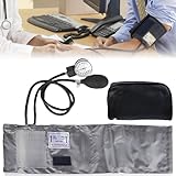 Manuelles Blutdruckmessgerät, Blutdruckmessgerät Manuell Blutdruckmanschette Home Blut Druck Cuff Kit mit Einzelkopf-Stethoskop mit Reißverschluss-Etui