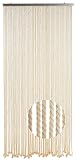 Kobolo Seilvorhang MARITIM, 90x200 cm, 54 Stränge, beige, mit Aluleiste, dekorativer Fliegenvorhang im maritimen Design – ideal als Sichtschutz, Raumteiler oder Türvorhang für Balkon & Terrasse