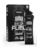 Science in Sport Beta Fuel Gel 6 x 60ml Nicht aromatisiert - Energiereiches Kohlenhydrate Gel mit 40g Kohlenhydrate, Leicht verdauliches Energy Gel für optimale Leistung