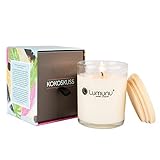 Deluxe Aroma Massagekerze KOKOSKUSS mit süßem Kokosduft für Paarmassagen (150ml), von Venize