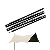 Markisenpfosten, Planenpfosten | Verstellbarer Planenpfosten tragbar | Zeltstangen aus Aluminium, robust und tragbar, Zubehör für Camping im Freien für Schuppenvorzelt