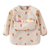 Baby-Lätzchen, langärmlig, wasserdicht, verstellbar, 6-36 Monate, Schürze, für Mahlzeiten, Schutz, Kleidung, wasserdicht, waschbar, langlebig, Komfort, Mädchen, Vorschule, tägliche Küche |
