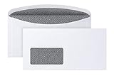 POSTHORN Briefumschlag C6/5 (114x229x1mm) nassklebend mit Fenster weiß 80g ASK Velox3000 Zahlenmeer + SiSchli 1000 Stück