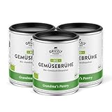 Grizzly Foods • Bio Gemüsebrühe Pulver (3 x 280g) • 100% Bio & natürlich • Ohne Hefe, Zucker & Palmöl • Reine Zutaten aus Gemüse & Kräutern • Perfekt zum Kochen, Würzen & Verfeinern
