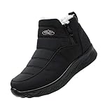 Damen Warme Schneestiefel Wasserdicht Schneestiefel Damen Knöchel Winterstiefel Fleece Verdickte Warme Outdoor Schuhe