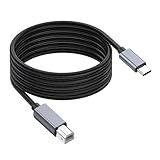 JDNH USB-C-auf-B-Druckerkabel, 480 m, für nahtlose Verbindung mit Tablets und Handys, Drucker, Scanner, benötigt keinen Treiber