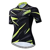 Damen-Fahrradtrikot Pro Team Mountainbike Kleidung Sommer Rennrad Kleidung schnell trocknend, CC6505-SJ, Large