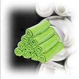 RESPEKT Mikrofaser Bamboo Geschirrtücher, Trockentücher, Putztücher und Reinigungstücher für den Haushalt, das Auto UVM. - 10tlg. Mikrofaser Geschirrtücher (grün) Maße 30x30 cm