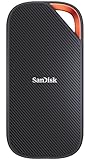 SanDisk Extreme PRO mit USB4 2 TB (portable SSD, bis zu 3.800 MB/s Lesegeschwindigkeit, robustes Design mit IP65, kompatibel mit USB-C & Thunderbolt, Silikonhülle & Aluminiumgehäuse)