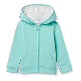 Amazon Essentials Mädchen Fleece-Kapuzenpullover mit Reißverschluss, Aquablau, 8 Jahre
