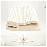 Matratzenauflage aus 100 % Naturlatex, 5 cm dick, weich und bequem, Druckentlastung bei Rückenschmerzen, King-Size-Größe, 190 x 210 cm, umweltfreundliche Schlaflösung