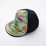 Mode Hüte Mode Pailletten Männer Cap Punk Hip Hops Hut Snap Back Outside Jalousien Hut für Frauen Cap Gifts for Christmas