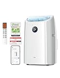 Dreo Tragbare Klimaanlagen, 10.000 BTU AC Einheit für Schlafzimmer mit Drainagefreier Kühlung, APP/Stimme/Fernbedienung, 24h Timer mit Ventilator & Luftentfeuchter, AC515S