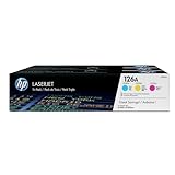 HP 126A CF341A 3er-Pack, Original Tonerkartuschen, HP LaserJet Pro Drucker, Cyan, Magenta, Gelb