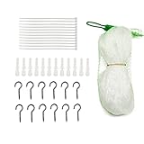 QILUCKY Katzennetz für Balkon Ohne Bohren Transparent Können Zuschneidbar ​und Bissfest Balkonnetze für Katzen ​zur Absicherung von Terrasse, Fenster und Türen, Transparentes Katzenschutznetz (3x4m)