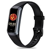 Zeacool Fitness Tracker Smartwatch Herren Damen, IP68 Wasserdicht Fitnessuhr, Aktivitätstracker mit 24h Herzfrequenz, Schlaf, Blutdruck Monitor Schrittzähler Uhr Sportuhr für iOS Android (Schwarz)